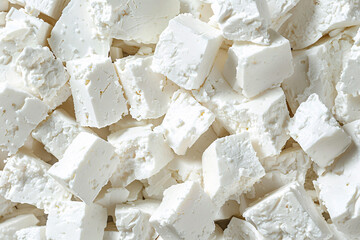 close up of feta cheese background