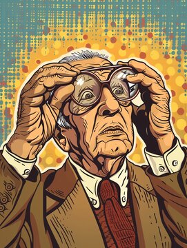 Blind man getting glasses  refers to having something useless