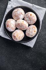 chocolate filling fresh appetizer meal food snack on the table copy space food background rustic top view