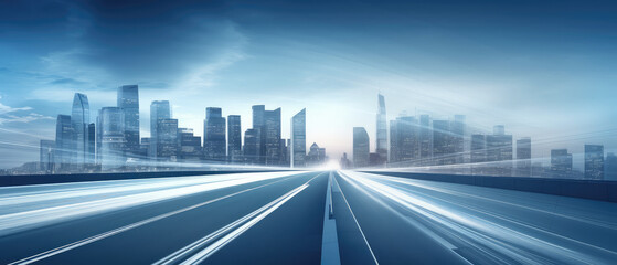 Fototapeta premium Future Metropolis: Speedways to Progress