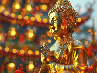 Gilding the Buddhas back  refers to doing good deeds without seeking recognition