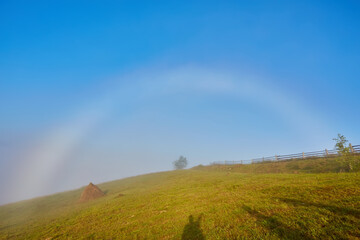 Rare-white rainbow. You can see when specific lighting in the morning or evening