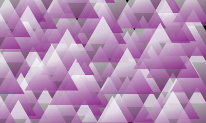 geometric pattern, triangles, purple and white, layered shapes, abstract design, gradient effect minimalist style, angular shapes,