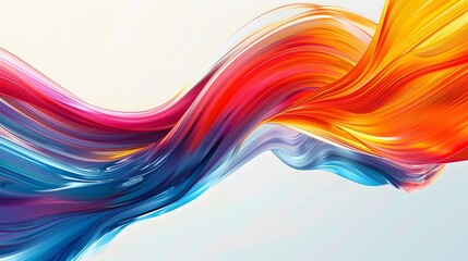 abstract multi-colored wave pattern that is shiny and flowing in a modern style	