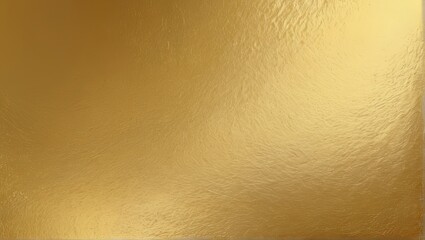 Gold foil texture background. Golden foil background with light reflections. Shiny yellow leaf gold foil texture