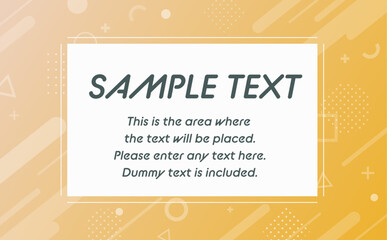 メンフィス　幾何学　背景　黄色