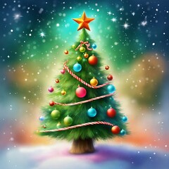 Obraz premium Christmas tree