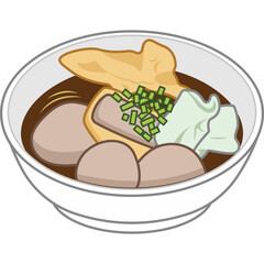 Meatball Illustration Vector