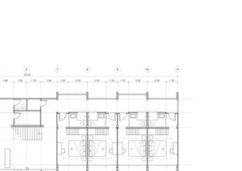 Floor plan designed building on the drawing.