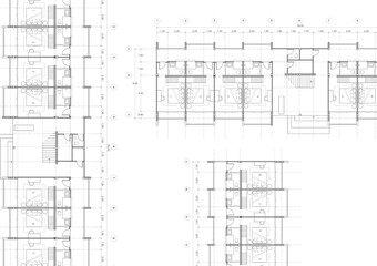 Floor plan designed building on the drawing.