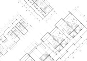 Floor plan designed building on the drawing.