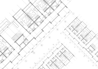 Floor plan designed building on the drawing.