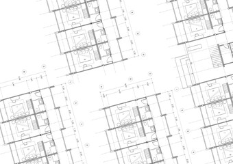 Floor plan designed building on the drawing.