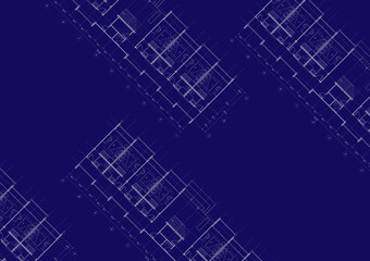 Floor plan designed building on the drawing.