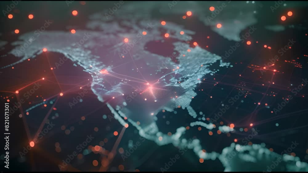 Aufkleber In order to access unprotected satellite networks, military analysis software has detected the location on the world map where the target satellite network is located. The software then connects to