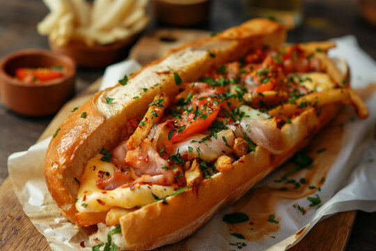 Mitraillette, a type of sandwich in Belgium 