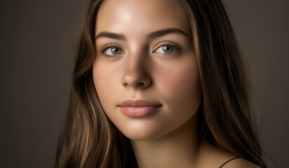 Naklejka premium portrait of a young woman