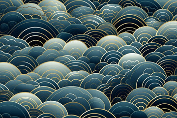 Fototapeta premium japanese pattern on background