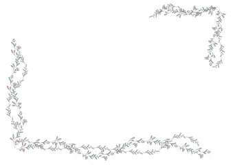 ornamental decorative frame on background