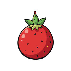 Obraz premium Pomegranate cartoon vector Illustration flat style artwork concept 