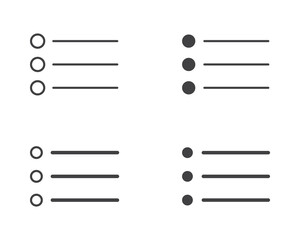 Hamburger menu icon, buttons for website, UI navigation, mobile app, presentation. Vector design elements and user Interface icons.