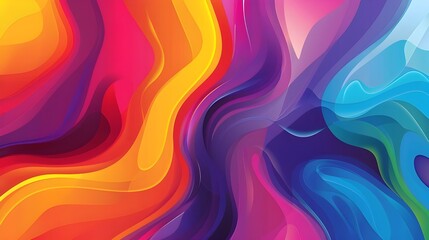 Obraz premium abstract colorful background with waves
