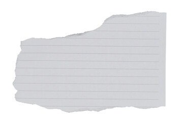Scrap ripped line paper isolated transparent