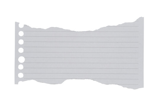 Scrap ripped line paper isolated transparent
