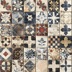 Fototapeta premium seamless pattern of tile, wallpaper, floor. decorate interior design