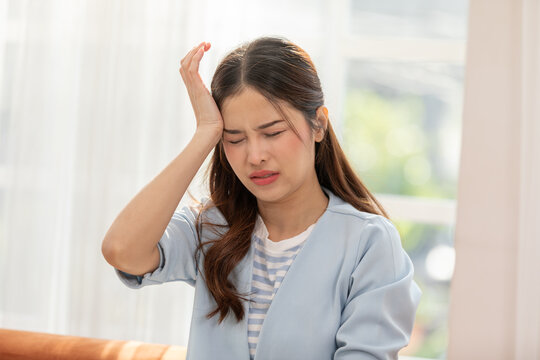 Headache Discomfort, Woman in Pain