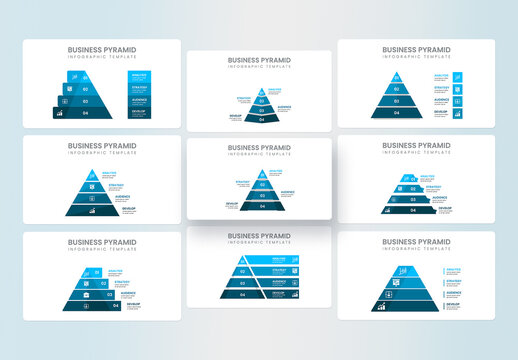 Pyramid Infographic Template Design