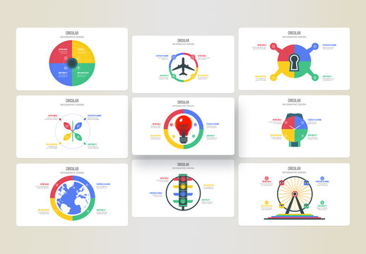 Circular Infographic Template Design