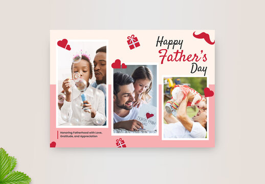 Father's Day Photo Collage Template