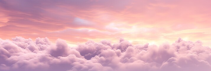 Romantic pink sky background. Clouds soft on sunset. Abstract background. Textured background, clouds, clouds, children's wallpaper. Prints, wallpapers, posters, cards. High quality photo