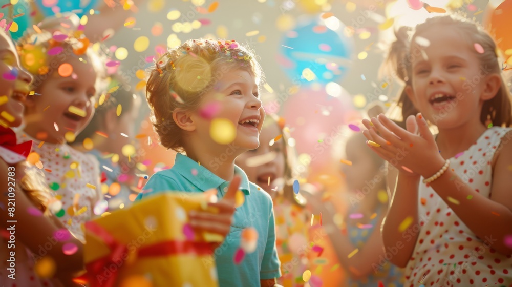 Canvas Prints joyful children celebrating party