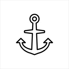 Fototapeta premium Anchor icon. Anchor symbol logo. Anchor marine icon.