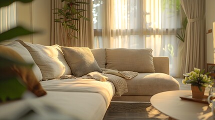 Modern Singapore HDB Interior Design: Warm Neutral Palette and Minimalist Furniture