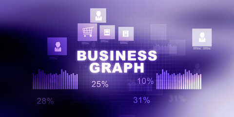 Obraz premium 2d illustration Stock market online business concept. business Graph 