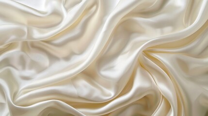 Fototapeta premium Milky white background texture fabric soft, shine satin silky material