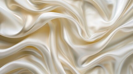 Obraz premium Milky white background texture fabric soft, shine satin silky material