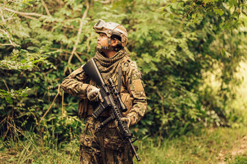 The general leads by example, inspiring courage and determination in the hearts of the troops as they face the challenges of war together as a unified force.