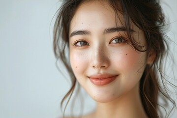 Naklejka premium A charming portrait of an Asian beauty