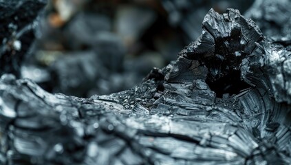 Detailed View of Coal Pieces