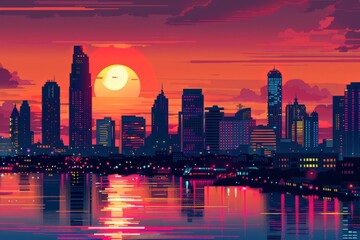Fototapeta premium Bangkok City in Thailand with retro color vibes