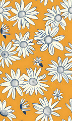 seamless pattern of flower wallpaper