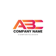 Letter ABC initial logo design
