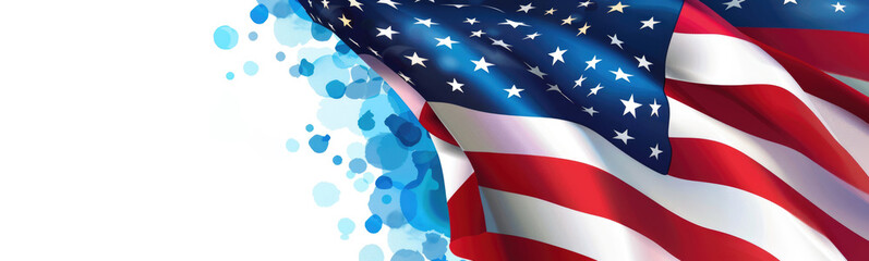 USA flag for memorial day Poster or banners illustration American flag as a background veterans day...