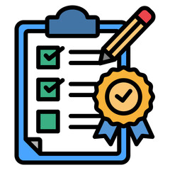 Quality Assessment  Icon Element For Design