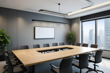 Meeting room for employees to discuss business.