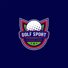 Golf badge logo design